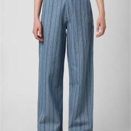 Van Heusen Blue Cotton Regular Fit Mid Rise Jeans-image-53