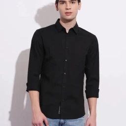 Being Human Black Slim Fit Shirt-image-86
