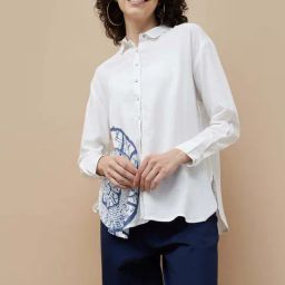 Colour Me by Melange White Printed Shirt-image-94