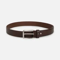 Van Heusen Brown Leather Textured Waist Belt-picture-40