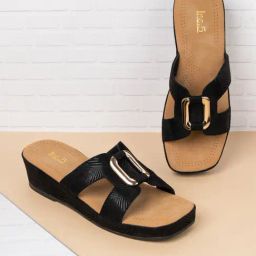Inc.5 Women's Black Casual Wedges-image-63