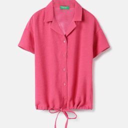 United Colors of Benetton Kids Pink  Shirts-44