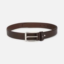 Van Heusen Brown Leather Textured Waist Belt-picture-44