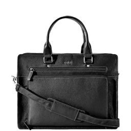 Eske Black Leather Large Laptop Messenger Bag-image-60