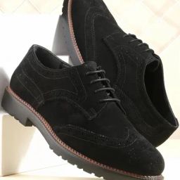 Carlo Romano Men's Black Brogue Shoes-picture-40