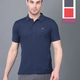 Force NXT Multicolored Regular Fit Sports Polo - Pack Of 3-image-73