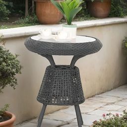 Royaloak Black Muar Malaysian Wicker Outdoor Table-image-56