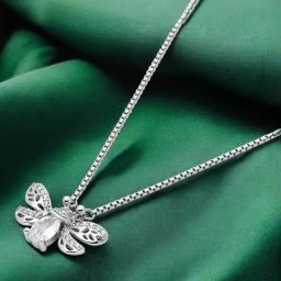 crash.club By CKC 925 Silver Butterfly Pendant Necklace with Sparkling Accents-image-50