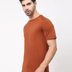 Dida Rust Polyster Regular Fit Colorblock T-Shirt image 3
