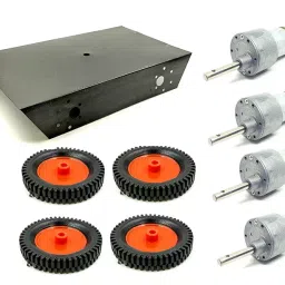 Invento 4 Wheel Car Kit Metal Chassis 260x130x45mm-image-14