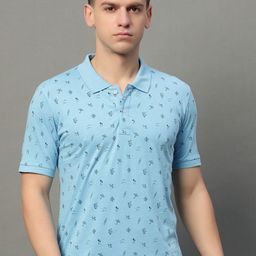 SZN Men Printed Polo Collar Drop-Shoulder Sleeves Pockets T-shirt-image-46