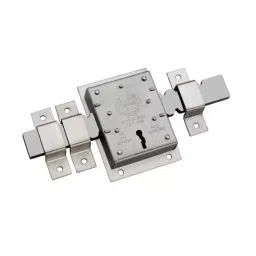 Harrison Creta 10T 140x80x20 mm Stainless Steel 3 Keys Godown Lock, LD-91-46