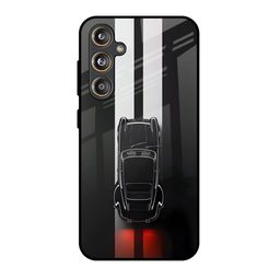 QRIOH Shadow Flash Quirky Printed Samsung Galaxy M55s Glass Back Case-image-79