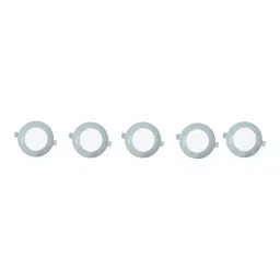 GENERIC 3 W Round Micro Deep Junction Light Ceiling Lamp Gold (Pack of 5), WW5-8