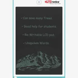 Portronics Ruffpad 8.5 inch Re-Writable LCD Writing Pad (Blue)-35
