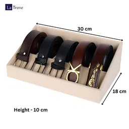 La Trove Cream-Coloured Set of 1 Regular Drawer Organiser Organisers image 4