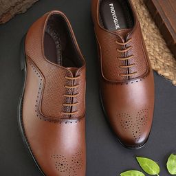 Provogue Men Textured Formal Oxfords-image-74