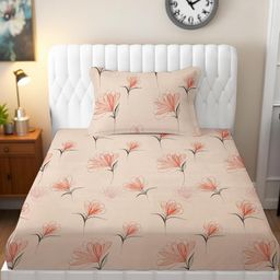 IVAZA Peach Polyester 380 TC Bedsheets-image-47