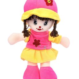BeeWee Addie Girl Plush Soft Doll Toy Pink - Height 35 cm-image-4