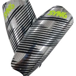 SYNCO Lazer Shin Guard Pro With Glossy Look Small - Grey-19