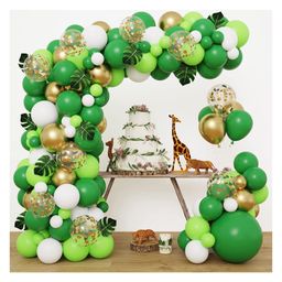 Bubble Trouble Jungle Theme Balloons Garland Decoration Kit for Safari Theme Birthday Decorations, Baby Shower, Wedding, Happy Anniversary Decoration, Balloons Decorations Set of 77 Pcs-10