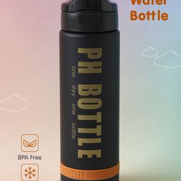 Regular Water Bottle with PH Bottle Print Black - 1000 ml-image-43