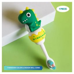Puchku Soft Bristles Dino Small Toothbrush For kids ( Pack of 1, Multicolor)-0