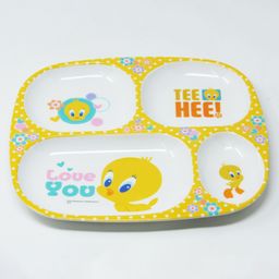 HOOM Melamine 4 Section Plate -Tweety-26