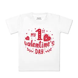 Arvesa Kids Typography Printed Applique T-shirt-picture-40