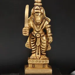 Exotic India Gold-Toned Wooden Religious Idol Showpiece-image-32