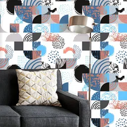 ArtzFolio Printed UV-Resistant Anti-Bacterial Modern Geometric Style Peel & Stick Wallpaper-image-48
