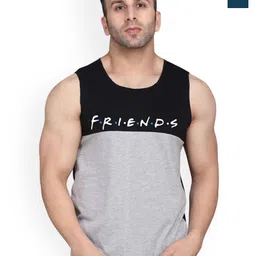 SLOWLORIS Men Pack of 2 Typography Printed Bio-Wash Innerwear Vests-picture-38