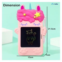 FunBlast Unicorn Shaped LCD Writing Pad for KidsE-Slate with Stylus image 3