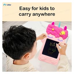 FunBlast Unicorn Shaped LCD Writing Pad for KidsE-Slate with Stylus image 4