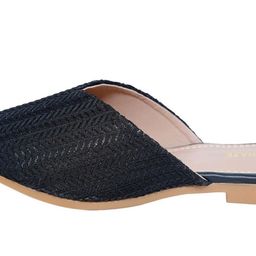 Linux Haze Women Textured Mules Flats image 2