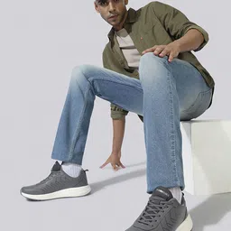 NEEMANS Unisex Woven Design PU Sneakers-64