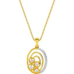 Kisna Diamond & Gold Jewellery 18k Kailum Pendant-picture-24