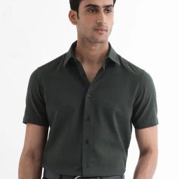 Rare Rabbit Green Boxy Fit Stripes Shirt-image-49