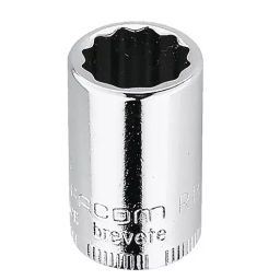 FACOM 6.35 mm (1/4 inch) Standard Socket 12-Point 22 mm, RB.9/16-15