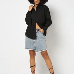 Gap Black Cotton Solid Long Sleeves Shirt-image-30
