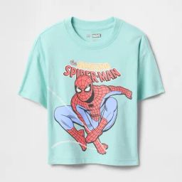 GAP Boys Skyblue Cotton Graphic T-Shirt-image-73