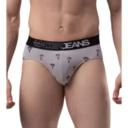 UnderJeans by Spykar Grey Printed Briefs-picture-16