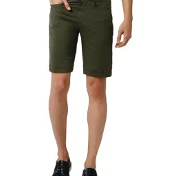 Peter England Olive Shorts-picture-26
