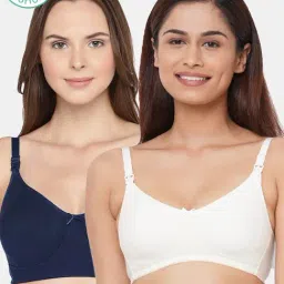 Inner Sense Multicolored Non Wired Non Padded Nursing Bra (Pack Of 2)-image-59