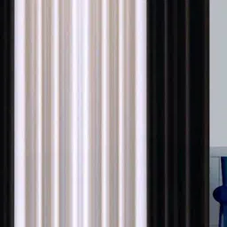 BELLA TRUE White & Black 4 Pieces Window Curtains-image-68