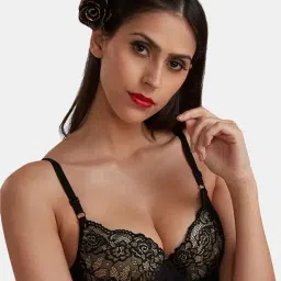 Inner Sense Black Under Wired Padded Bralette Bra-picture-40