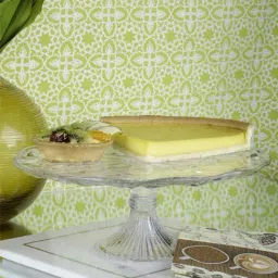 Goodhomes Silver Glass 25.3 cm Cake Stand - Set of 1-20