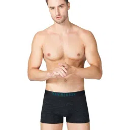Van Heusen Regular Fit Superior Comfort Soft Touch Textured Trunks - Black-picture-2