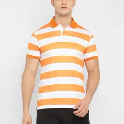 OFF LIMITS White & Orange Polo T-Shirt-image-92