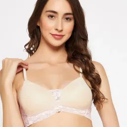 Clovia Beige Half Coverage Non-Wired T-Shirt Bra-image-55